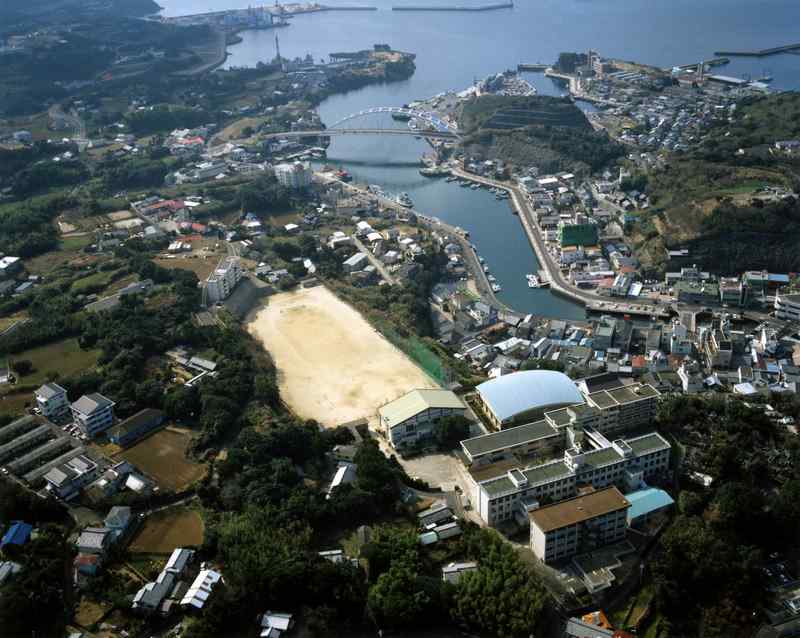Iki from air near Takanotsuji